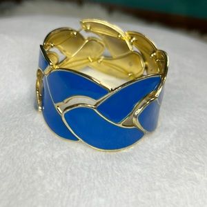 Royal blue and gold bracelet